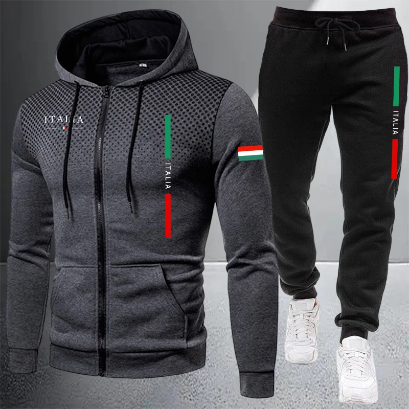 Winter Clothing Items - طقم رياضي رجالي كاجوال: سترة بغطاء