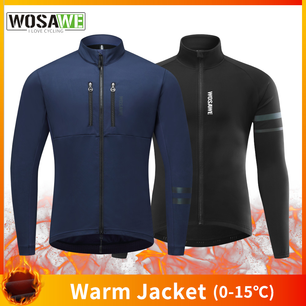 Winter Clothing Pinterest - WOSAWE الدراجات سترة الشتاء الحراري الصوف