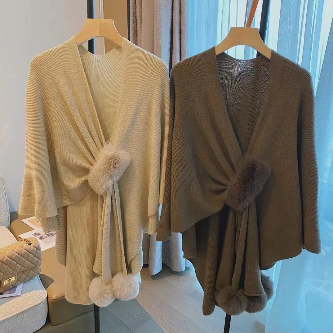 Winter Clothing Items - شال محبوك جديد للخريف بتصميم عتيق،