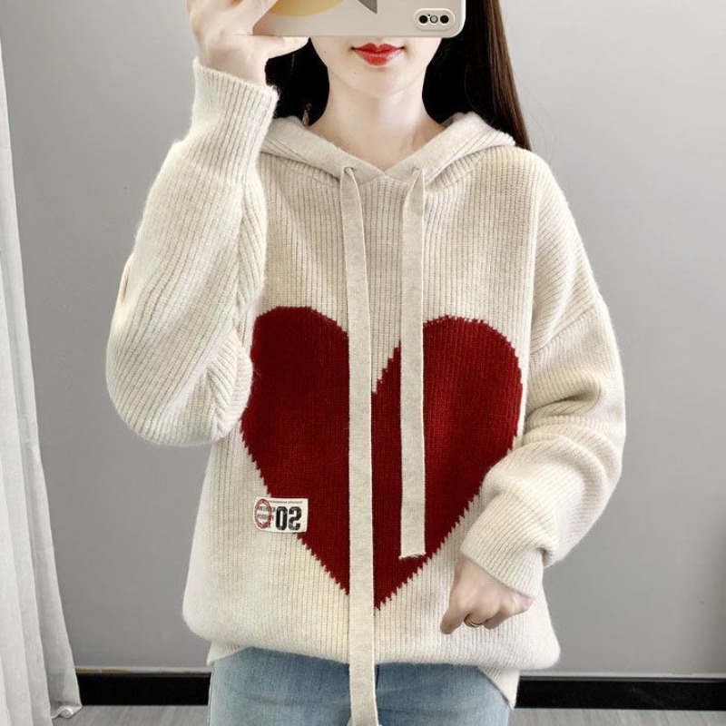 Winter Clothing Drawing - البيج المرأة هوديس بلوزات الكورية مصمم