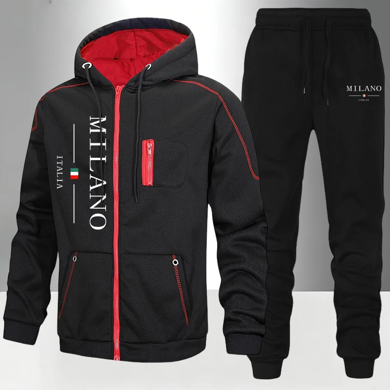 Winter Clothing Items - طقم رجالي/معطف/بنطلون بتصميم إيطالي، للخريف والشتاء،