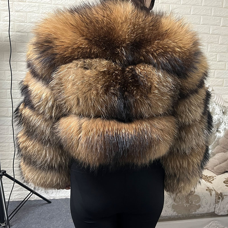 حجم كبير بلايز البني الفراء Ma - مراجعة Warm Winter Clothing وسعره
