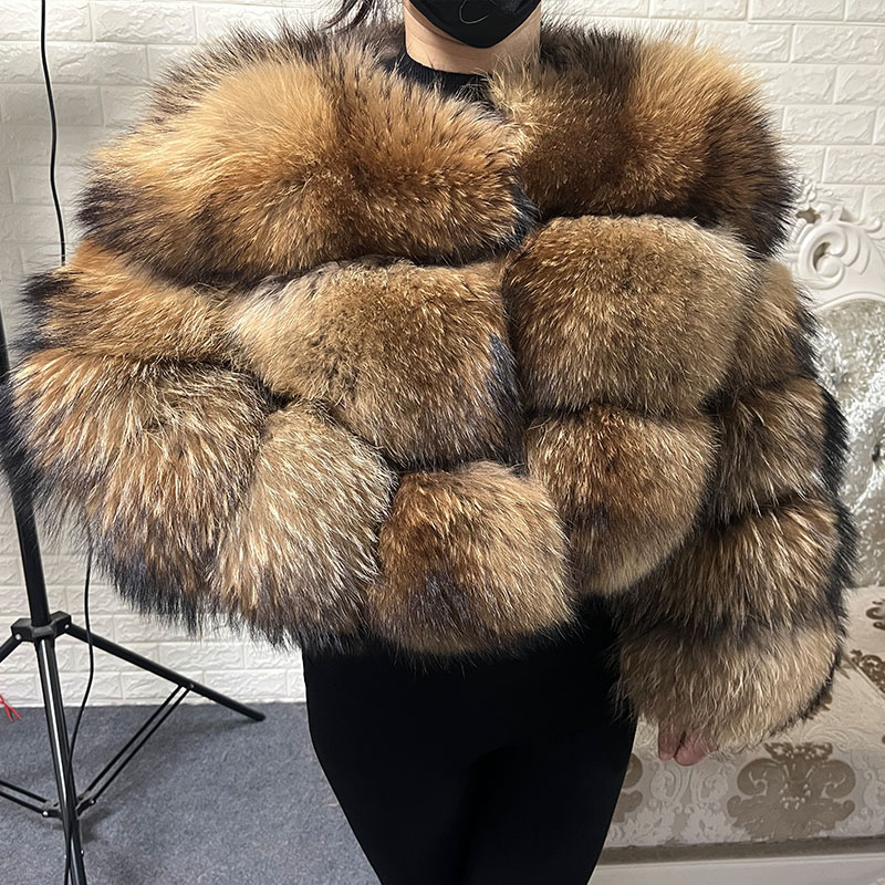 حجم كبير بلايز البني الفراء Ma - مراجعة Warm Winter Clothing وسعره