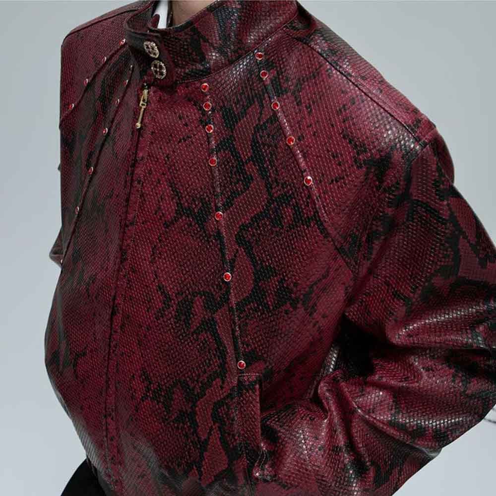 رجل الخريف سترة بيثون الملمس ج - مراجعة Winter Clothing Jewel وسعره