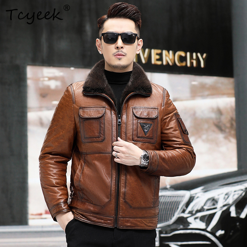 جاكيت رجالي من الجلد الطبيعي م - مراجعة Warm Winter Clothing وسعره