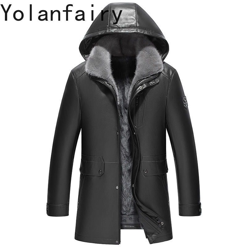 YOLANFAIRY سترة جلدية أصلية لل - مراجعة Warm Winter Clothing وسعره