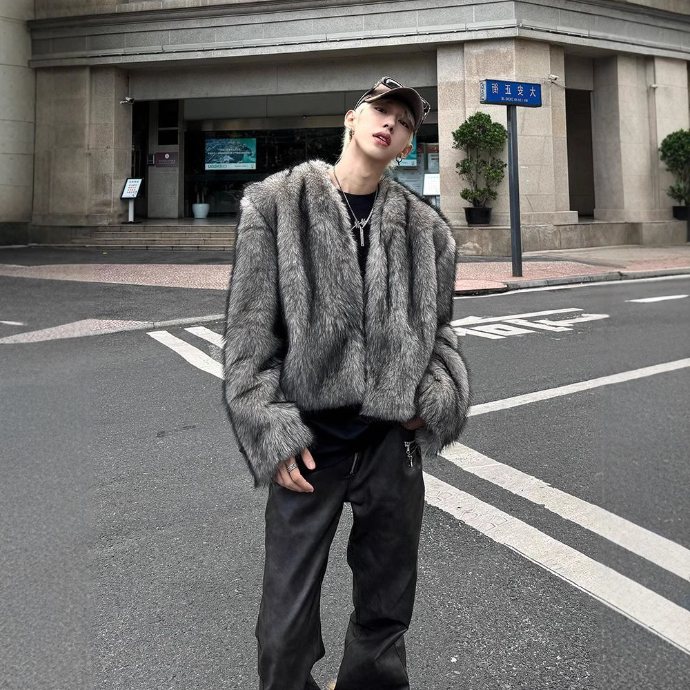 معطف فرو الثعلب القصير للرجال  - مراجعة Warm Winter Clothing وسعره