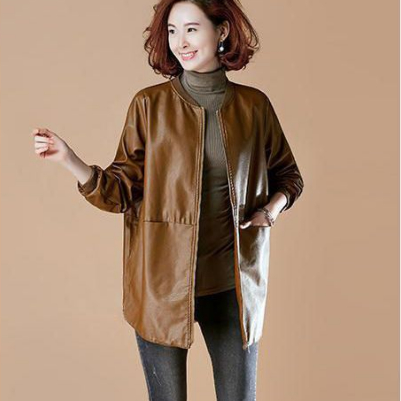 موضة حجم كبير سترة جلدية المرأ - مراجعة Winter Clothing Pinterest وسعره