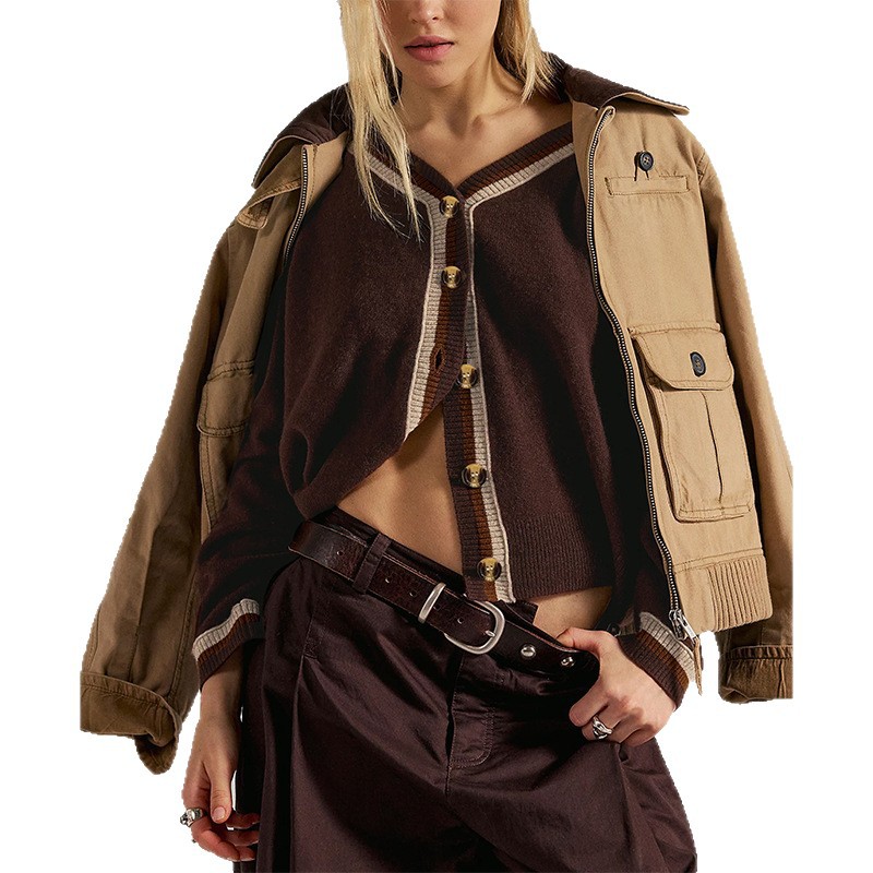 سترة كارديجان محبوكة بأزرار جد - مراجعة Winter Clothing Colors 2026 وسعره