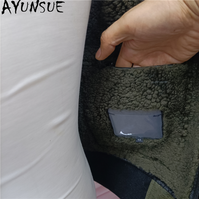 AYUNSUE معطف الفرو الطبيعي الد - مراجعة Warm Winter Clothing وسعره