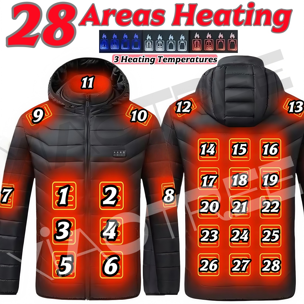 28 مناطق الرجال النساء سترة ال - مراجعة Warm Winter Clothing وسعره